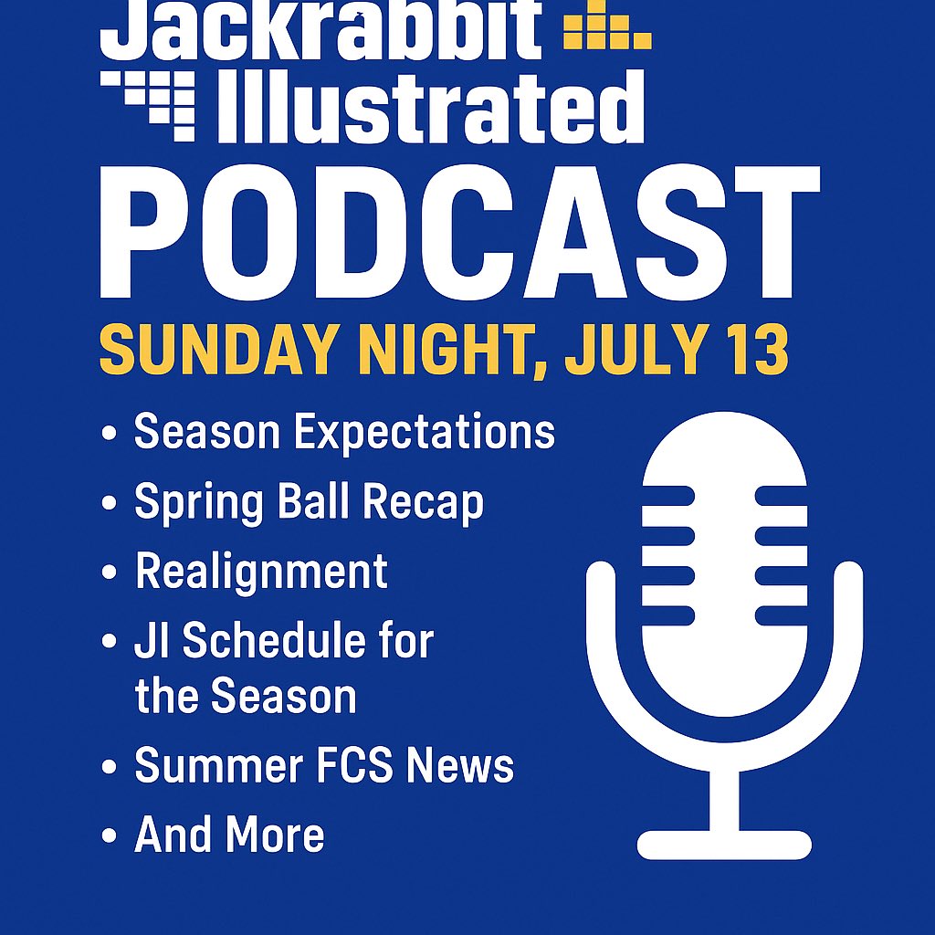 Dallas: 1-0 (@gojacksdallas) on Twitter photo Wanna talk football? We do!
Join the JI crew Sunday night as we dive into:
• Season expectations
• Spring ball recap
• Realignment
• Summer FCS news
Plus our upcoming content schedule and whatever else we feel like.
#GoJacks
<a href="/JackIllustrated/">Jackrabbit_Illstrtd</a> Wanna talk football? We do!
Join the JI crew Sunday night as we dive into:
• Season expectations
• Spring ball recap
• Realignment
• Summer FCS news
Plus our upcoming content schedule and whatever else we feel like.
#GoJacks
<a href="/JackIllustrated/">Jackrabbit_Illstrtd</a>