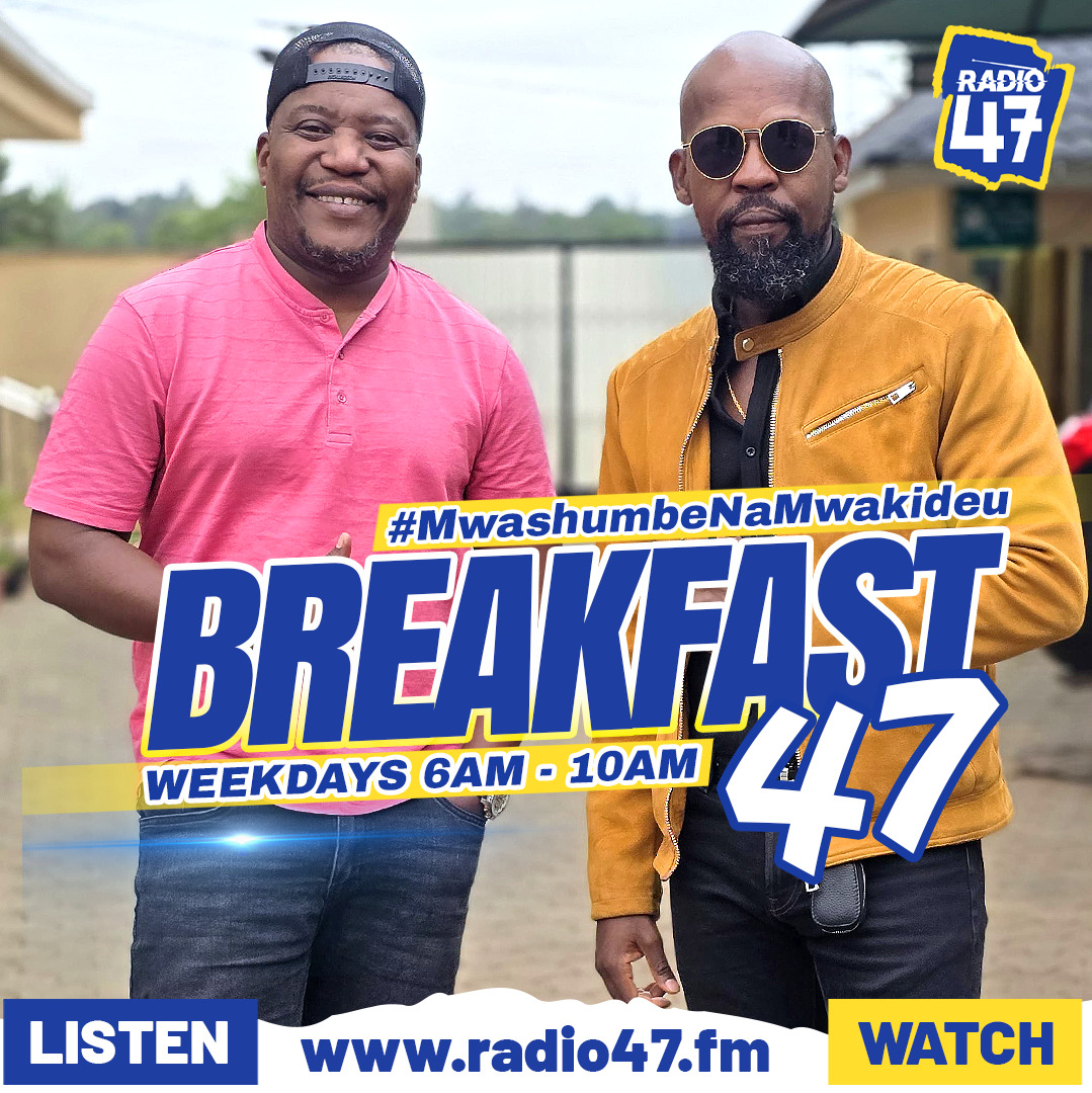 Radio 47 (@radio47_kenya) on Twitter photo It's a feel-good Friday 🥳🥳 ndani ya Breakfast 47. Ni vibes juu ya vibes 🔥🔥 na The Big Boys of Radio <a href="/Alex_Mwakideu/">ALEX MWAKIDEU</a> na <a href="/CaptMwashumbe/">Captain Emmanuel Mwashumbe</a>
#MwashumbeNaMwakideu #HapaNdipo It's a feel-good Friday 🥳🥳 ndani ya Breakfast 47. Ni vibes juu ya vibes 🔥🔥 na The Big Boys of Radio <a href="/Alex_Mwakideu/">ALEX MWAKIDEU</a> na <a href="/CaptMwashumbe/">Captain Emmanuel Mwashumbe</a>
#MwashumbeNaMwakideu #HapaNdipo