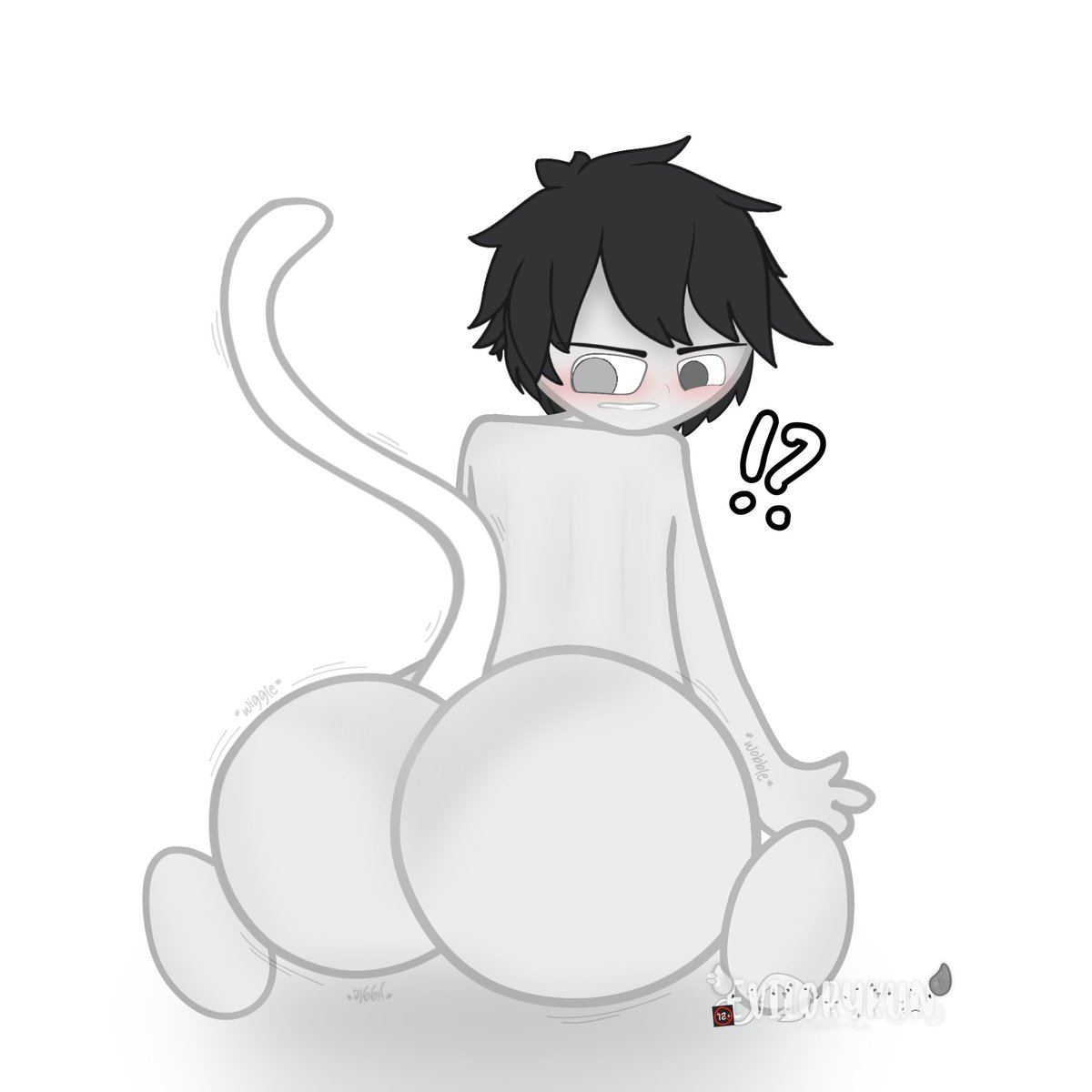 "What are you looking at, creep!?~"

First time drawing NSFW! ;)