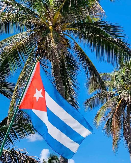 Este cielo y está bandera , la defenderé al precio que sea necesario. 
#CubaEstáFirme 
#DeZurdaTeam_