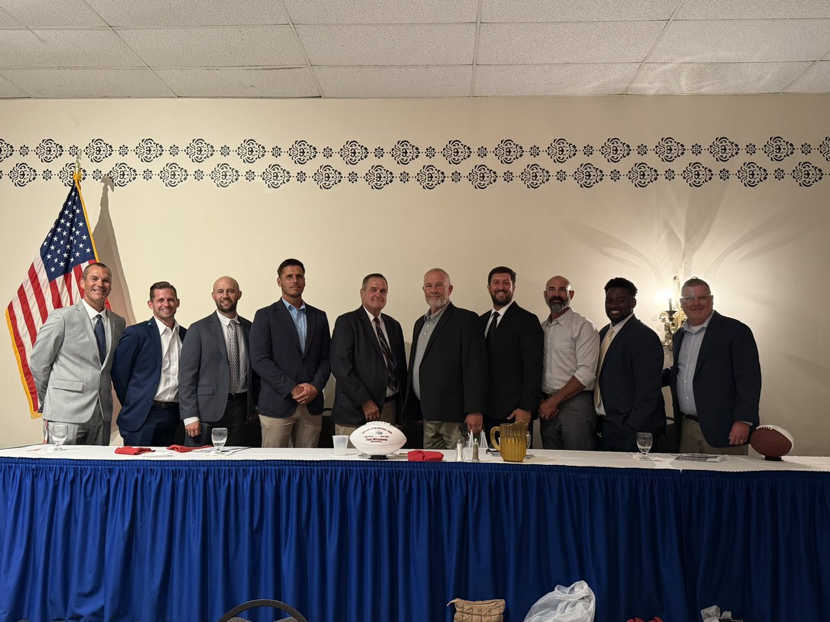 Great <a href="/INFBCoaches/">IFCA</a> banquet tonight honoring the North/South teams tonight and awesome week with this group of coaches! It’s an awesome honor to have a player and coach from Cascade HS representing our community tomorrow night at Decatur Central HS! Just the 7th player in cascade