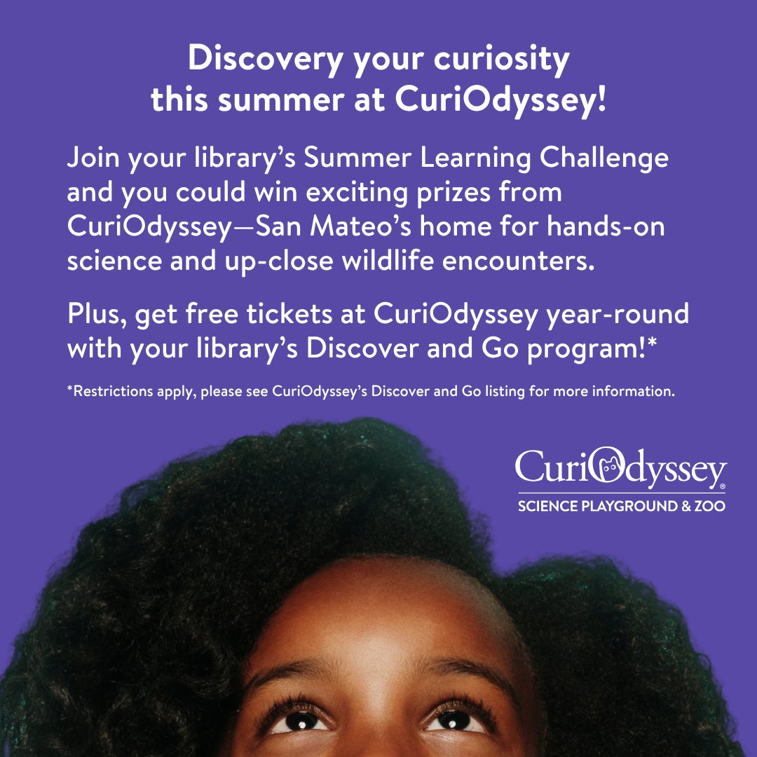 Don’t miss out - there’s still time to join the Summer Learning Challenge at the San Bruno Public Library! 📚✨ 

Kids and teens ages 0-18: Turn in your first completed log by Monday, July 14 for a chance to win amazing prizes...VIEW FULL POST: facebook.com/sanbrunopublic…