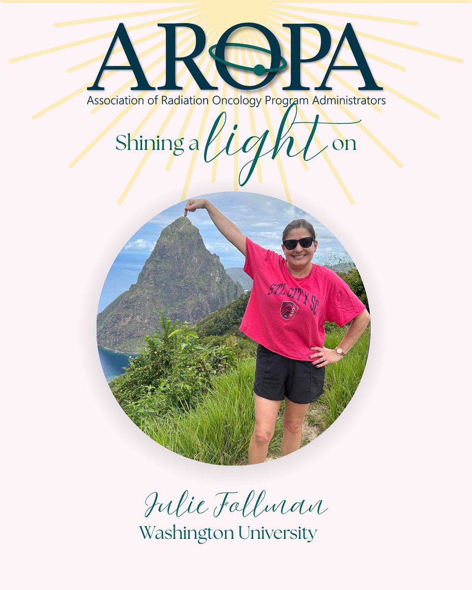 AROPA_org's tweet photo. 🔦 Time to shine a light on Julie Follman in our #BehindTheBeams series! Julie’s passion for helping residents and med students succeed is what drives her, and her advice is gold. 💬 Check out what she had to say ⬇️ #AROPAstrong #radonc #MedPhys https://t.co/4VLY7uvHwb
