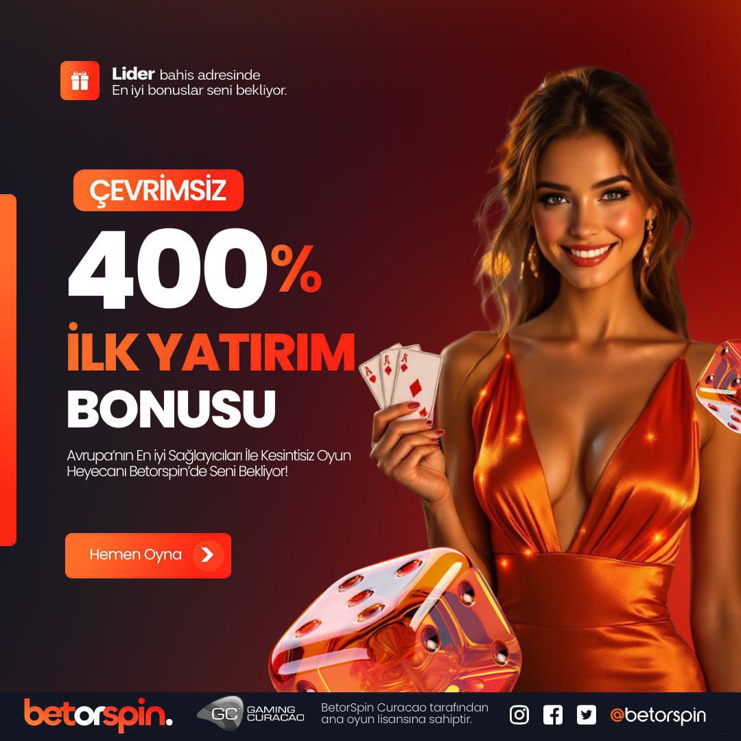 YENİ👏  #denemebonusu 

BETORSPİN!!
Yeni Üye Olan Herkese 888 TL Deneme Bonusu Hediye !

%400 İLK Yatırım bonusu 

Hemen üye olmak için

cutt.ly/3eTVHKHJ

#casino #bahis #iddia