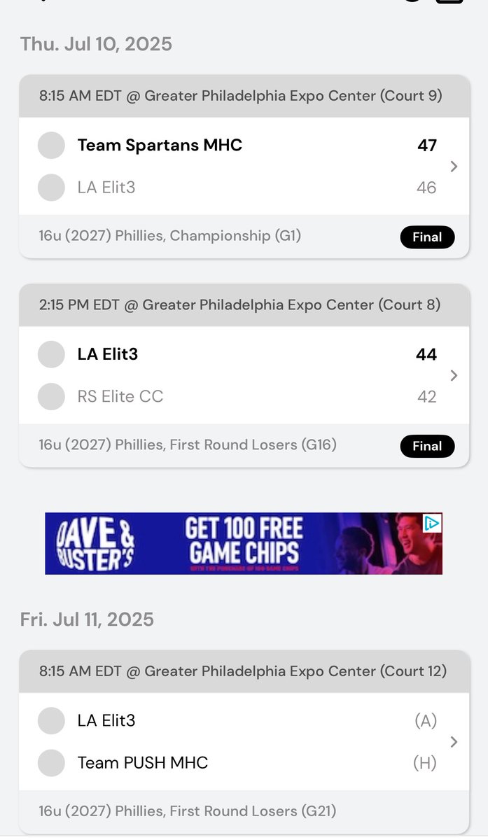 LA ELIT3 (@la_elit3) on Twitter photo 16U Sheetz goes 1-1 today <a href="/madehoops/">MADE Hoops</a> Summer Live 1 after defeating RS Elite CC 44-42. They will face Team PUSH MHC tomorrow at 8:15am on Court 12 #LAE🏀 16U Sheetz goes 1-1 today <a href="/madehoops/">MADE Hoops</a> Summer Live 1 after defeating RS Elite CC 44-42. They will face Team PUSH MHC tomorrow at 8:15am on Court 12 #LAE🏀