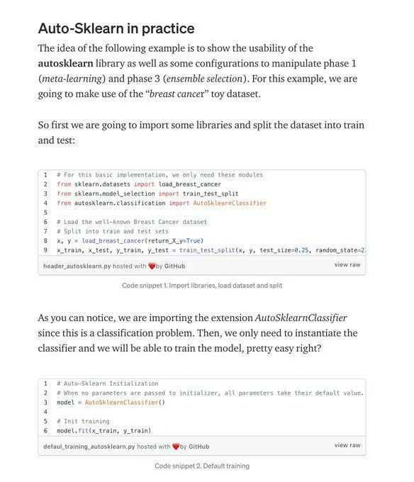 gp_pulipaka's tweet photo. Bayesian Optimization and #AutoSKlearn. #BigData #Analytics #DataScience #AI #MachineLearning #IoT #IIoT #Python #RStats #JavaScript #ReactJS #CloudComputing #Serverless #DataScientist #Linux #Programming #Coding #100DaysofCode
https://t.co/hKHKTWNlmc https://t.co/4WtJJJBdOu