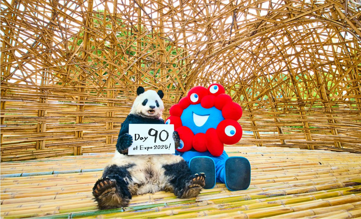 今日のミャクミャク 大阪・関西万博90日目 アドベンチャーワールド