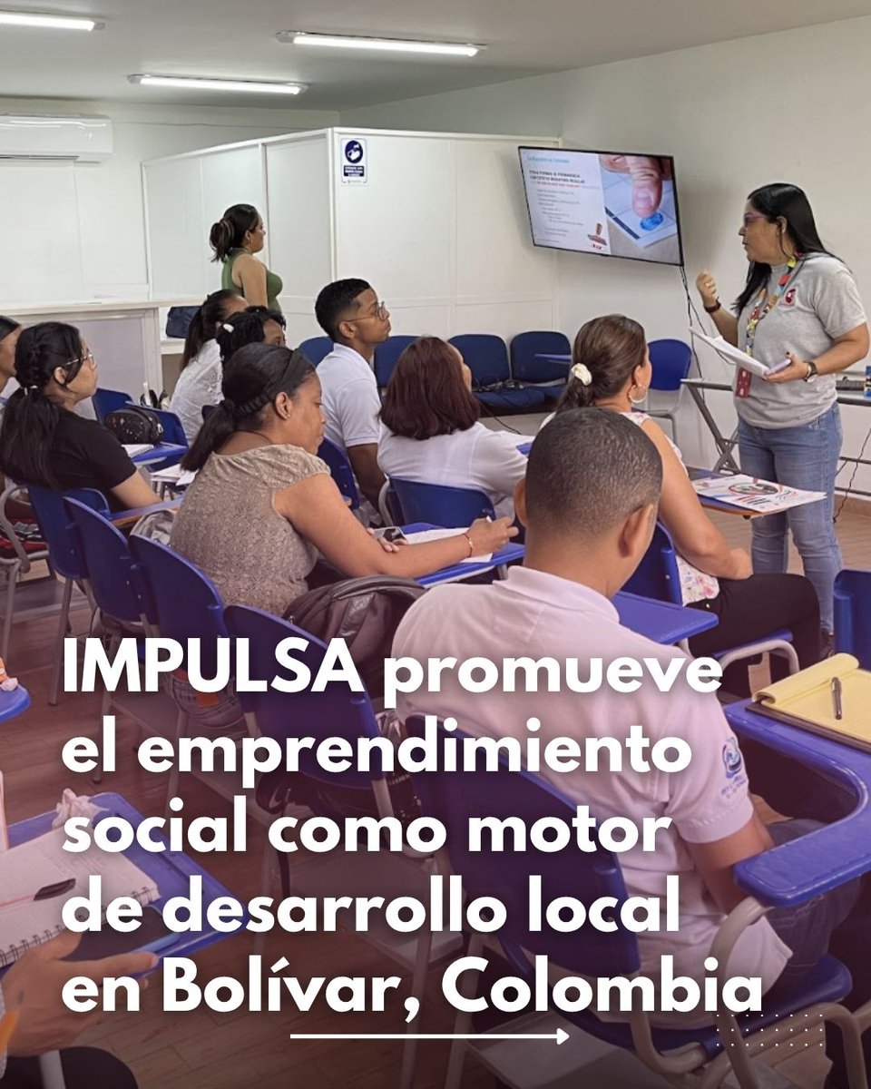 1/5
IMPULSA cierra su primera fase en Bolívar, Colombia con resultados destacables: 252 personas de distintos perfiles participaron en 20 laboratorios de emprendimiento social. Además, se fortalecieron redes y capacidades clave para la economía local.

HILO 🧵 

#RedImpulsa