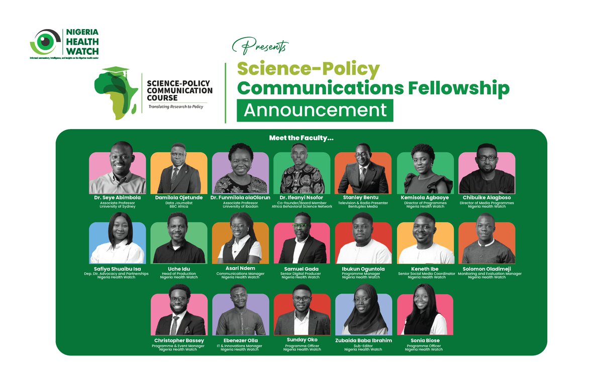 Behind every successful fellowship are the mentors and facilitators who shape the journey.

We’re excited to introduce the brilliant minds guiding our Science Policy Communication Fellows through this 3-month learning experience.

Know any of them? Spotlight in the comments.