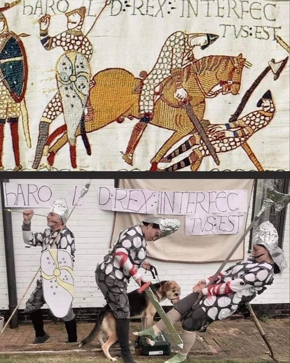With the Bayeux Tapestry in the news, it’s time to resurrect this absolute classic of historical re/enactments.