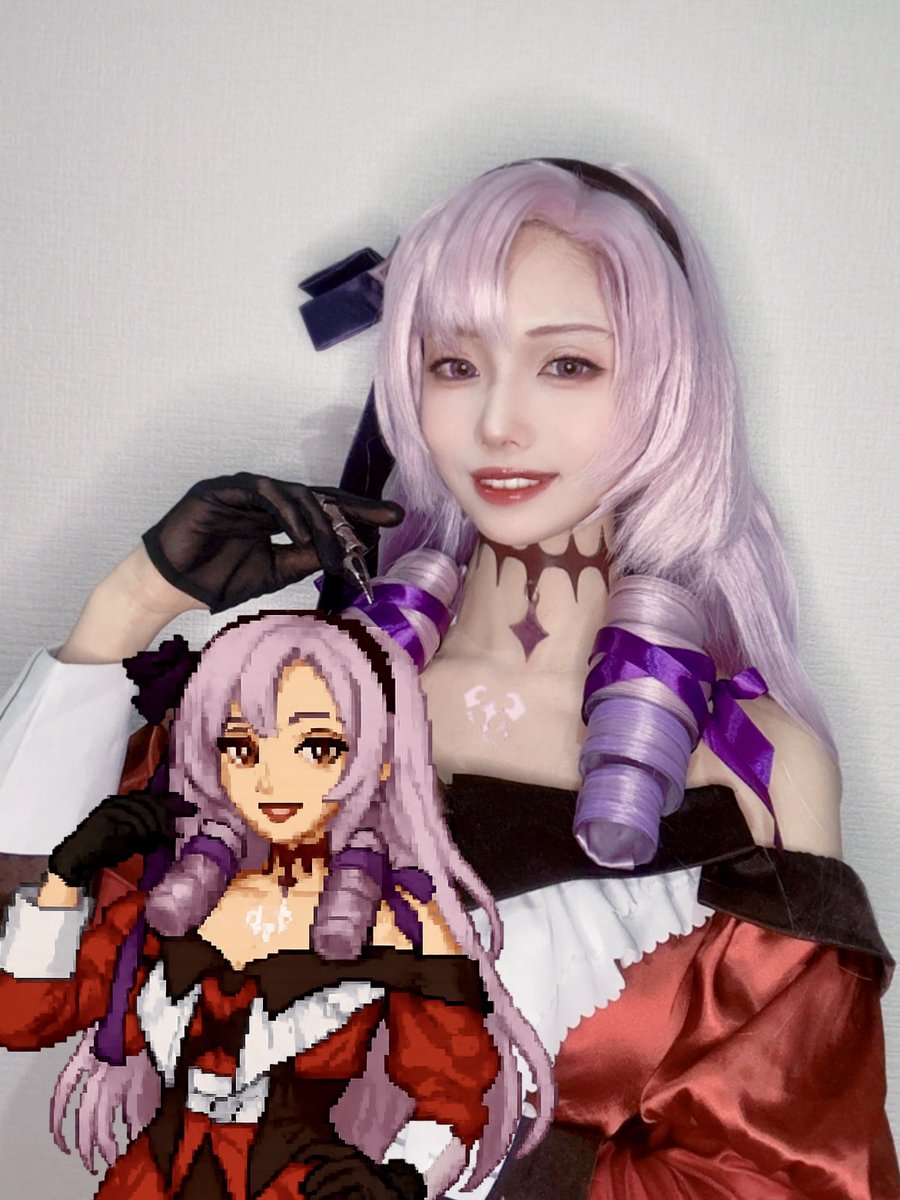 流行りにのる！！！
縦ロールちゃんと出来ててすご