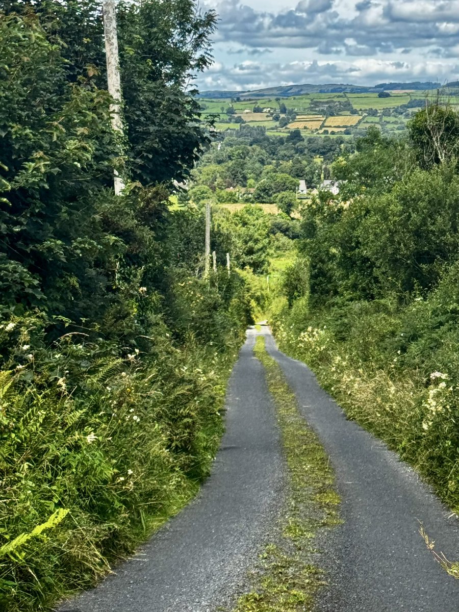 PhilJPaul's tweet photo. Great start to any day with a morning walk, tune in for the day and a bit of exercise. Normal walk is around Swindon, so this is the best upgrade while I work in Ireland!! Hills! Aye, wee old man legs are feeling it!! Views will be missed versus home!! #mindfulness #MentalHealth https://t.co/78ivC457x5