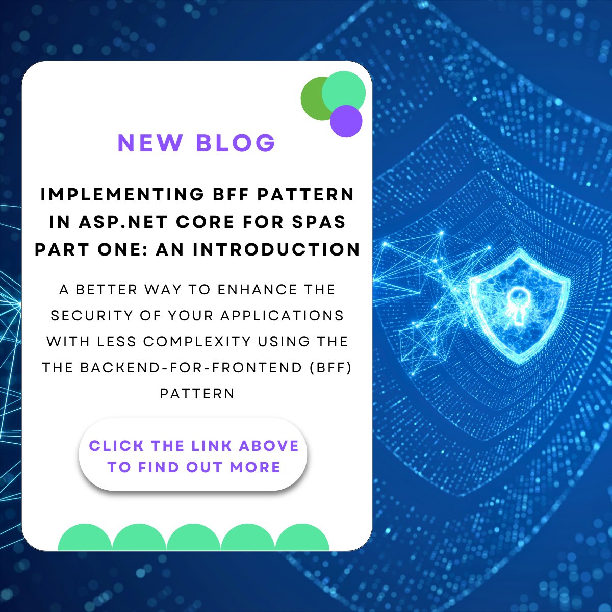 Tndata's tweet image. 🚀 New series: Securing SPAs with the BFF Pattern
Stop storing tokens in the browser! 

My new blog series shows how to eliminate XSS risks using Backend-for-Frontend in ASP.NET Core.

Part 1: nestenius.se/net/implementi…

#aspnetcore #dothet #security #mvpbuzz