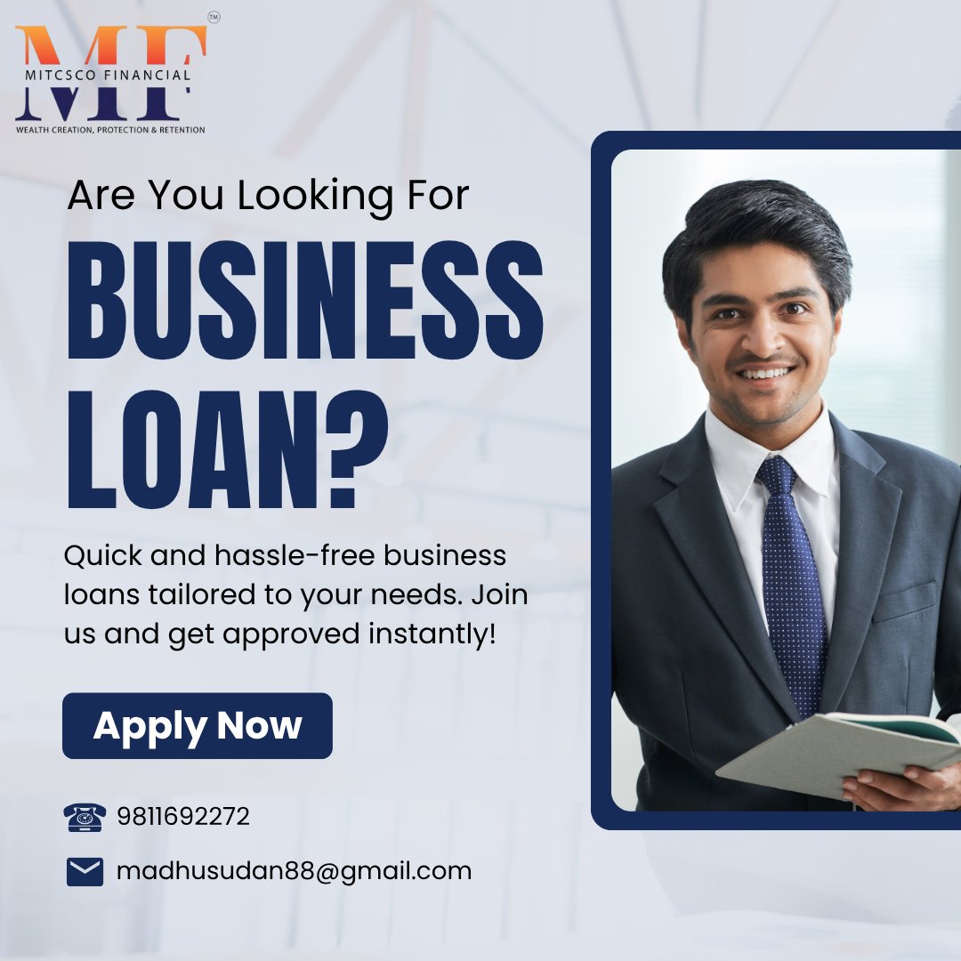 mitcsco's tweet image. 🚀 Ready to grow your business? Get quick &amp;amp; easy business loans today! 💼✨ #businessloan #ﬁnancialfreedom #mitcscofinancial #applynow
