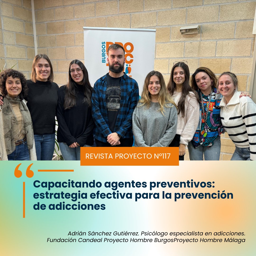 Proyecto Hombre (@proyectohombre_) on Twitter photo 📰 Capacitando agentes preventivos: estrategia efectiva para la prevención de adicciones
🧑🏫 Formar a agentes preventivos es clave en la lucha contra las adicciones. <a href="/Proyectohombreb/">Proyectohombreburgos</a> #ProyectoHombreBurgos
👉Leer más: proyectohombre.es/articulos/capa… 📰 Capacitando agentes preventivos: estrategia efectiva para la prevención de adicciones
🧑🏫 Formar a agentes preventivos es clave en la lucha contra las adicciones. <a href="/Proyectohombreb/">Proyectohombreburgos</a> #ProyectoHombreBurgos
👉Leer más: proyectohombre.es/articulos/capa…