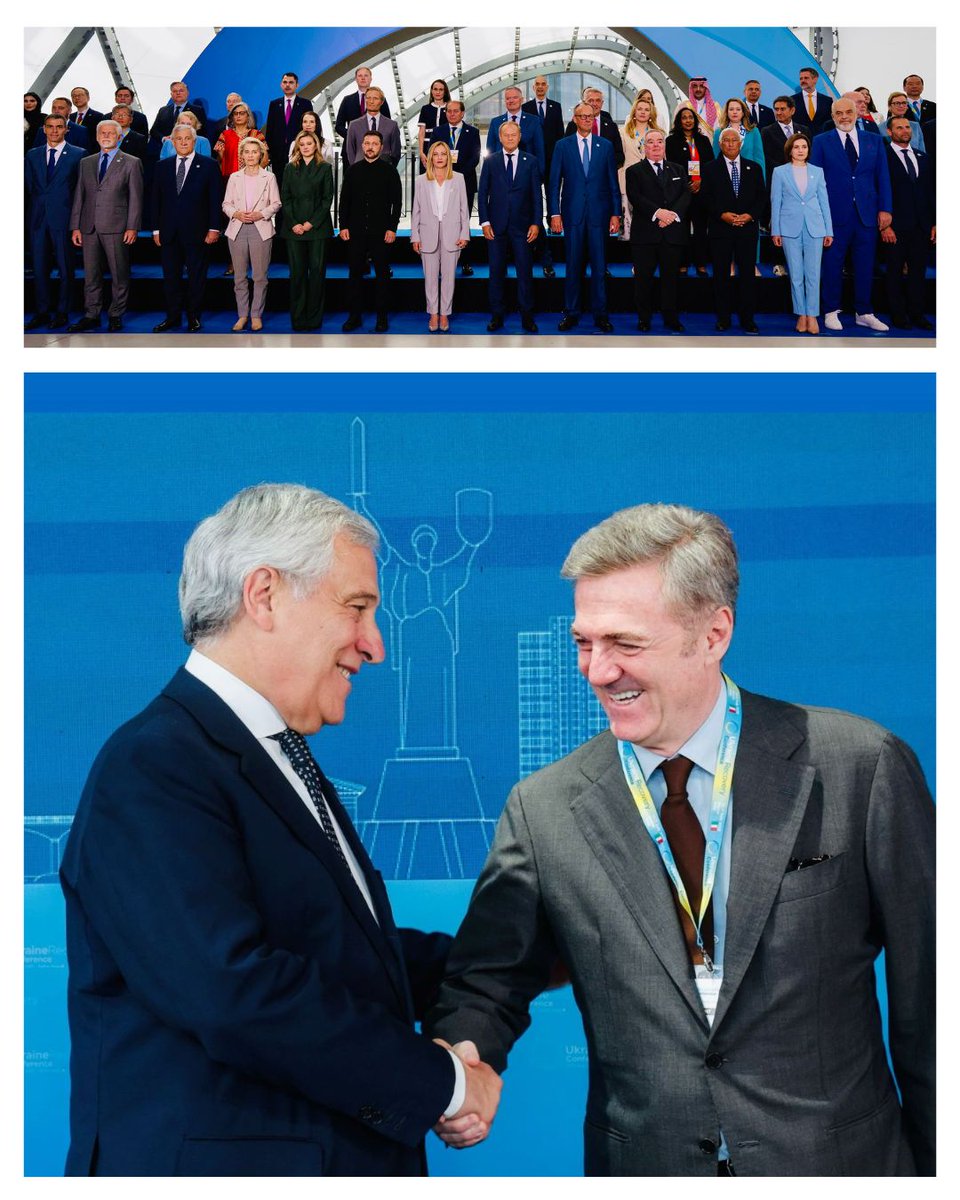 Nel contesto della #UkraineRecoveryConference organizzata dal <a href="/ItalyMFA/">Farnesina 🇮🇹</a>, l’Italia ha confermato il proprio ruolo nel sostenere la ripresa dell’Ucraina. 
Un momento di confronto tra istituzioni, imprese e partner internazionali, dove è emersa chiaramente l'importanza di un impegno