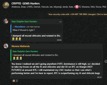 _KenyaCryptoMag's tweet photo. Honestly, this makes so much sense. BTC has been soaring all year with dominance climbing, while most alts have been slow, sluggish, or just bleeding. Until BTC dominance starts dropping, altseason is a dream. BTC has been the safest haven in 2025.#BTC #BitcoinDominance #Crypto https://t.co/HZsrrKcGDY