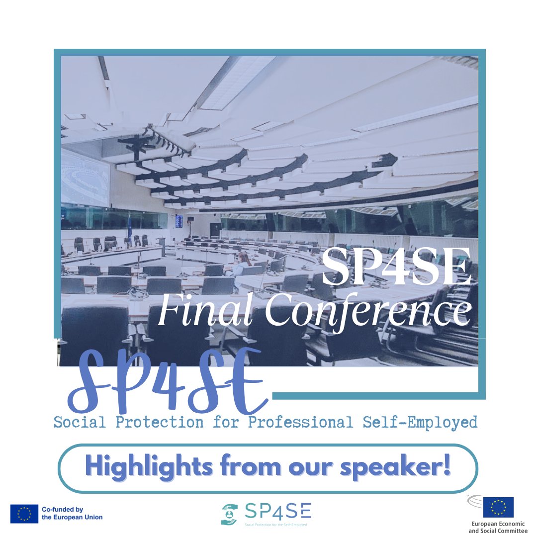 🌍 Final Conference | SP4SE Project

Key Insight

“SP4SE works to close gaps in social protection for self-employed professionals by creating shared models and tools to adapt existing systems to modern independent work.”
— Martina Gherlenda, Project Manager, Confprofessioni
