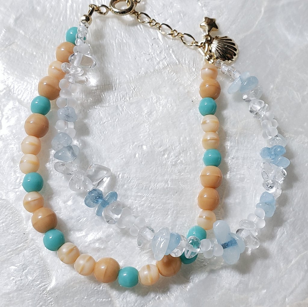 #なつのかおりがした

夏らしく星や海のようなキラキラとした雰囲気のアクセサリーたちです･*

爽やかな色合いのアクセサリーを身に付けてはいかがですか🌊

🐰minne.com/@usauni57
🐰creema.jp/c/usauni57/ite…
