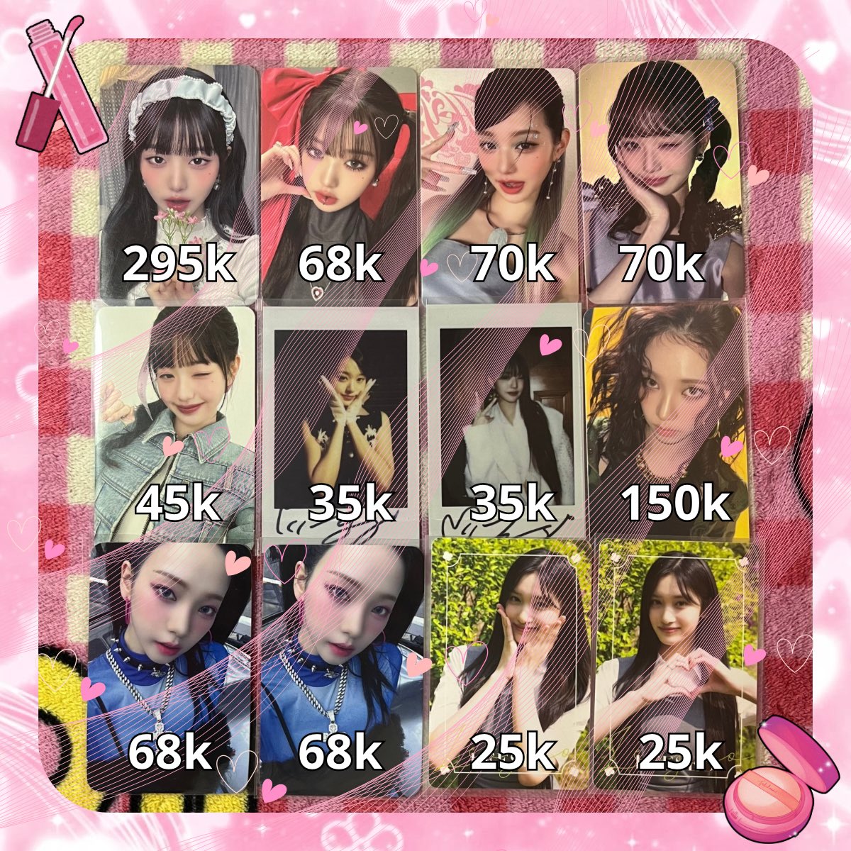 liliesmine's tweet photo. wts
ready ina
jual photocard official aespa ive newjeans nct

#pcaespamurah #ivemurah #pcofficial #karina #wonyoung #yujin #rei #leeseo #hanni #jeno #renjun #chenle #jisung #winter https://t.co/Xj4DYbMFXq