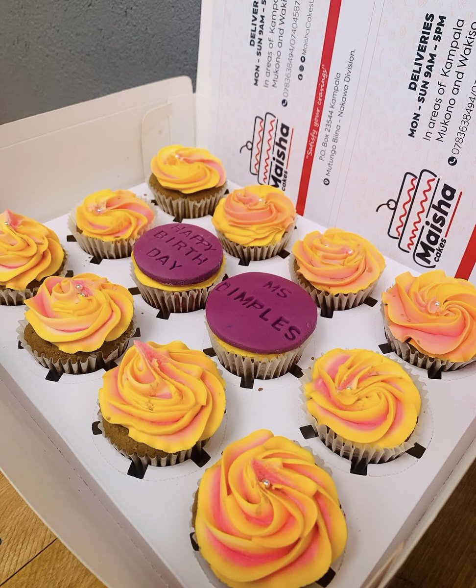 MaishaCakesUg's tweet image. Cupcakes to celebrate your loved ones or brighten up their day.
Dozen of cupcakes at 50k and half a dozen at 30k. Customization comes at an extra cost.
Call/Wattsapp 0783638494 to order!