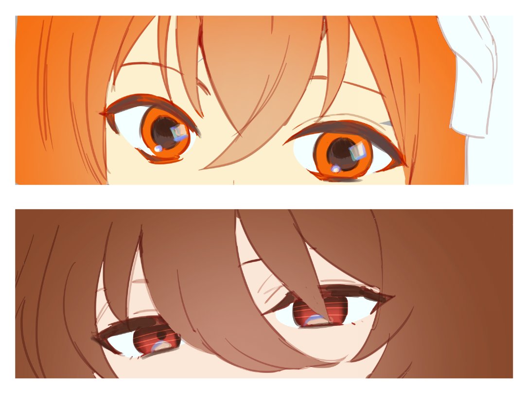 MEMESHA268719's tweet image. 좋아하는 캐릭터들 눈