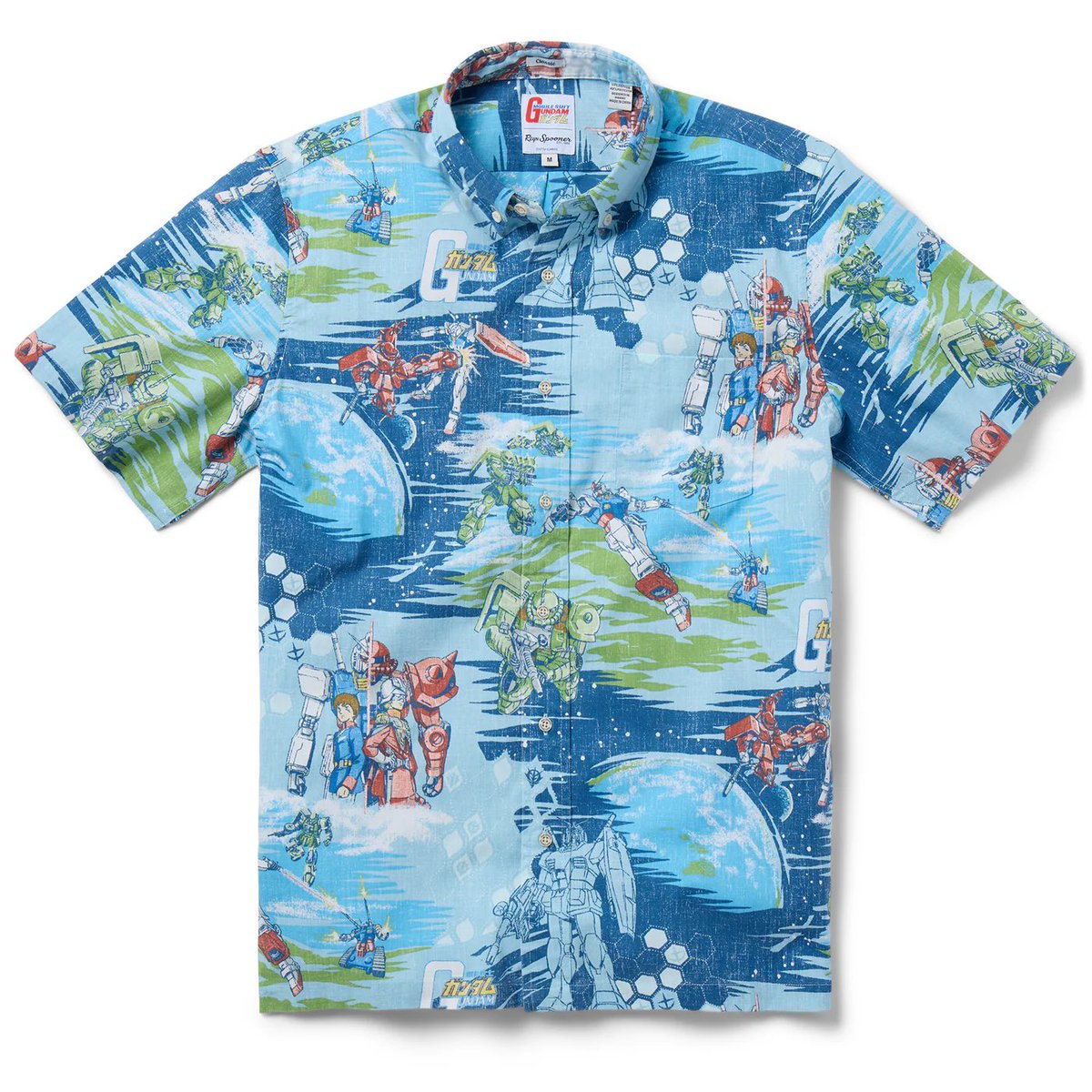 DaMuffinMan_'s tweet photo. I thought of you guys when I saw this $Gundam shirt from Reyn Spooner 👇 

https://t.co/emvfo0tAyR https://t.co/5XpF2wlEv1