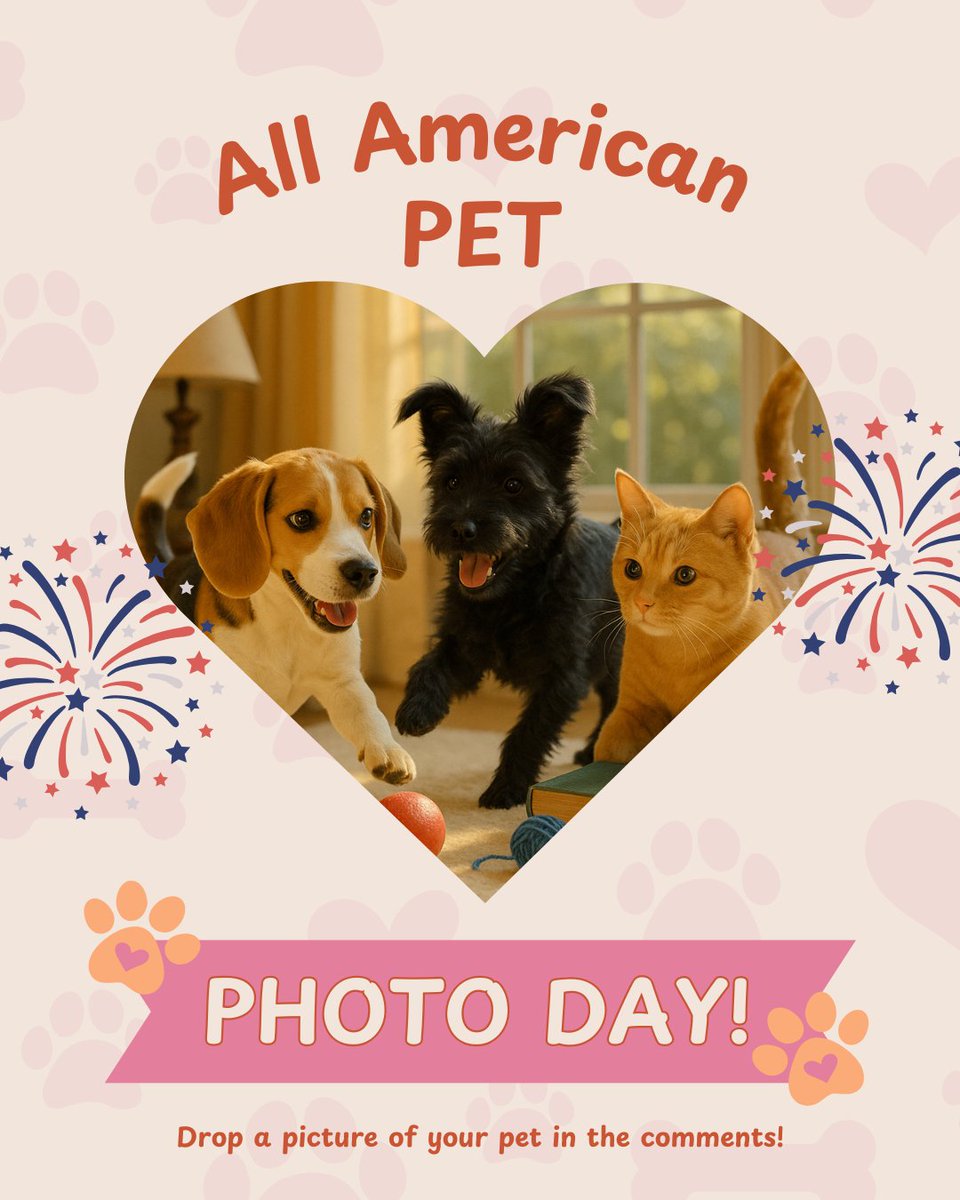 🎉 It’s All American PET Photo Day! 🇺🇸🐾
Whether your furry friend is a curious kitty, a bouncy terrier, or a tail-wagging beagle—they deserve the spotlight today!

📸 Drop a pic of your adorable companion!

🕵️‍♀️ Start sleuthing at caphipps.com