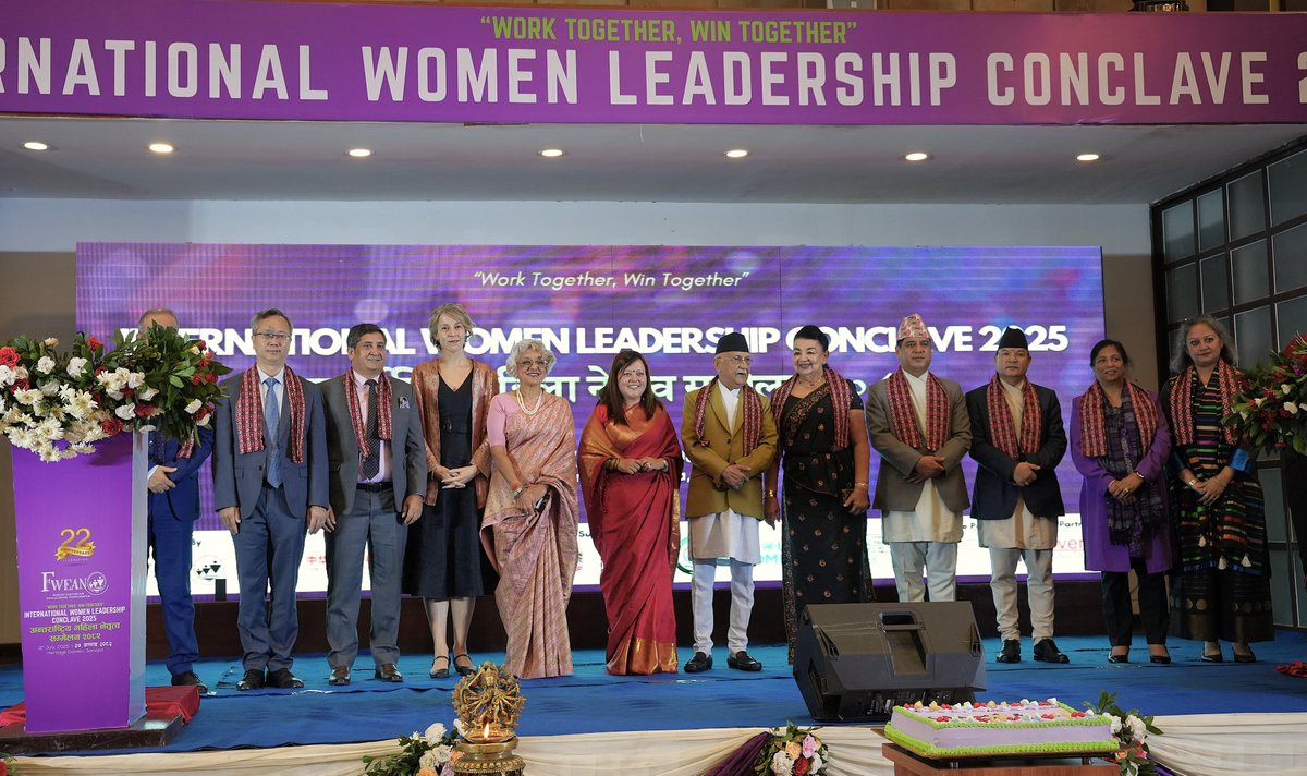 unwomennepal's tweet image. "Digital tools can unlock women’s entrepreneurial potential but only if we bridge the digital divide."
At #IWLC2025 our Rep @patriciaunwomen called for inclusive digital policies to empower women across Nepal.
@FWEANepal #DigitalInclusion #GenderEquality