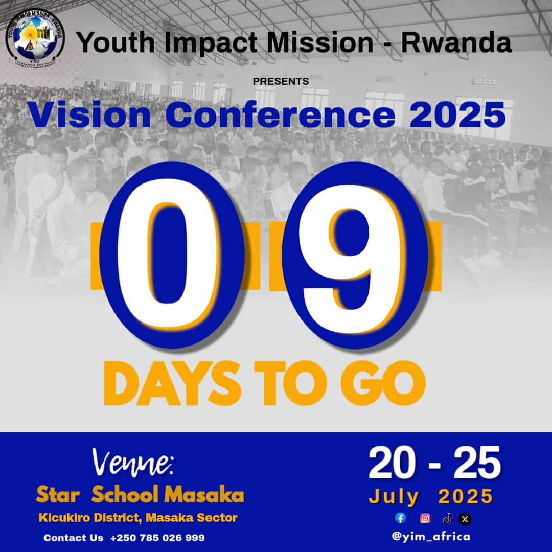 Only 9 DAYS TO GO until Vision Conference 2025!
Where we go deep into the DNA of Leadership, purpose, and transformation.

Tell a friend to tell a friend don't plan to miss out!!