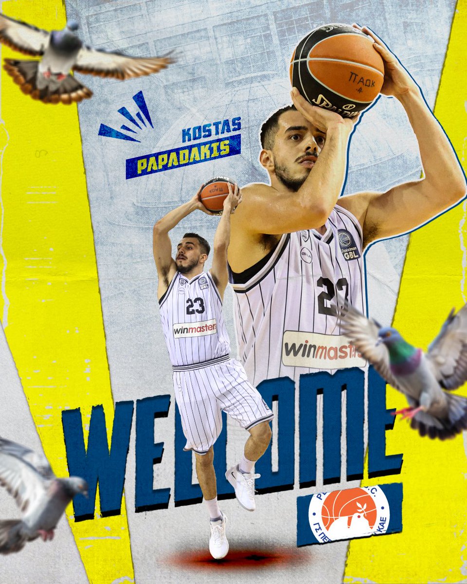 peristeribc's tweet image. Η ΚΑΕ Περιστέρι ανακοινώνει τη συμφωνία της με τον αθλητή Κώστα Παπαδάκη, ο οποίος θα φοράει τη φανέλα του συλλόγου για την αγωνιστική περίοδο 2025-2026.
🖥️ tinyurl.com/422awhtf