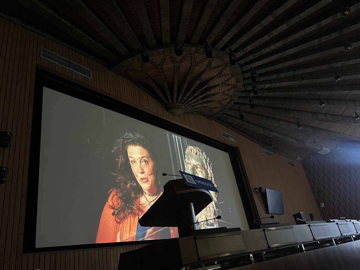 bettanyhughes's tweet image. Wow this is a big week! We screened our #TreasuresOfTheWorld @SandStoneGlobal series @UNESCO and talked about the value of #culture #archaeology #history in #society …