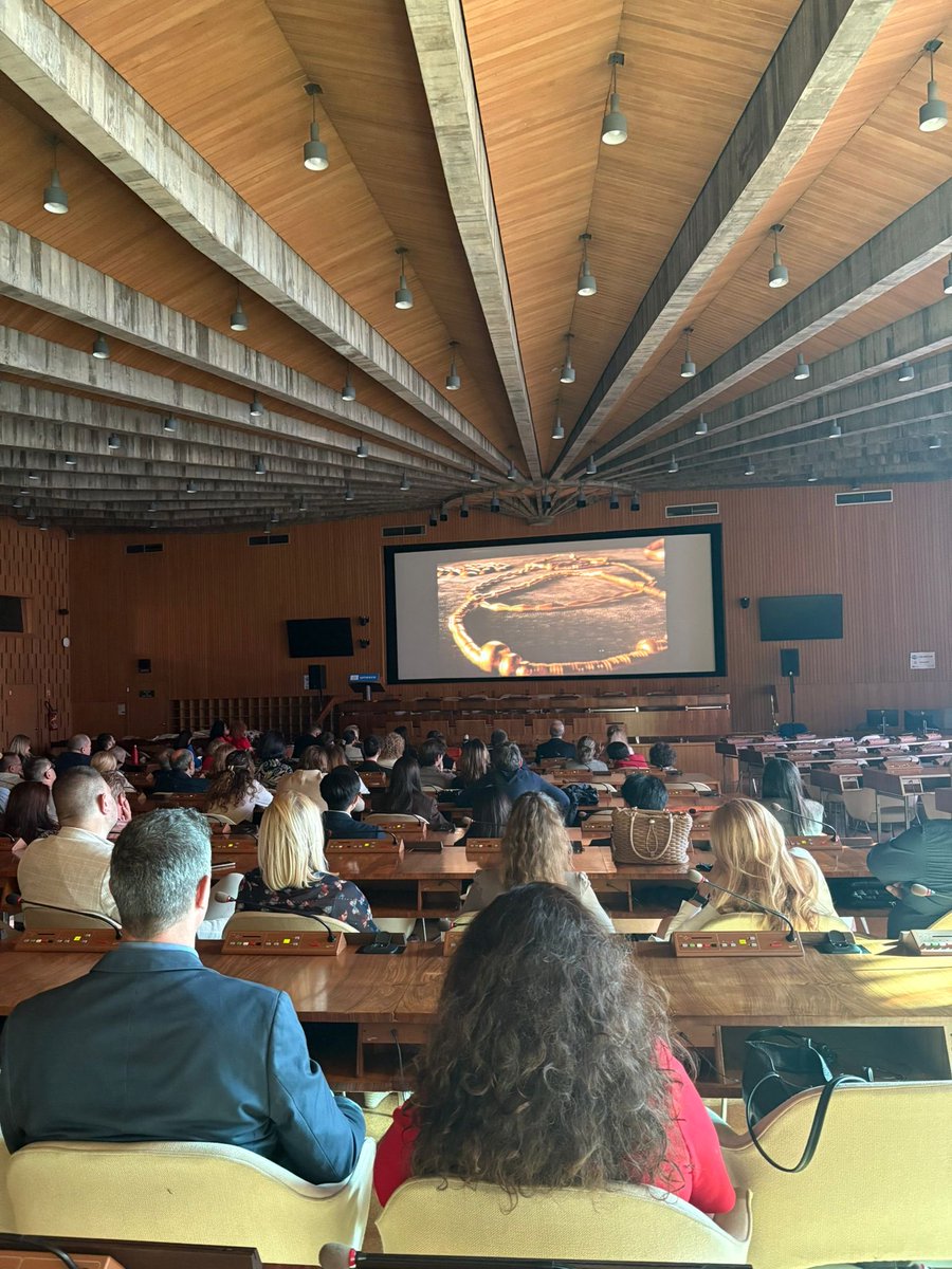 bettanyhughes's tweet image. Wow this is a big week! We screened our #TreasuresOfTheWorld @SandStoneGlobal series @UNESCO and talked about the value of #culture #archaeology #history in #society …