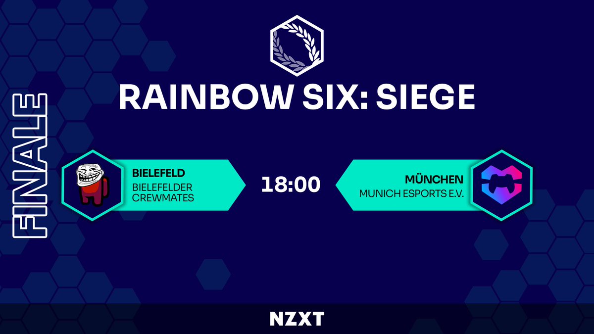Diese Talents zaubern euch heute das Rainbow Six: Siege Finale auf die Augen und Ohren! 👁️👄👁️👂

🎬 <a href="/chris_rookey/">Christian Cost</a> 
🎥 <a href="/Preclur/">Preclur</a> 
🗣️ <a href="/faveripper/">Fave</a> &amp; <a href="/OwOrpheus/">Orpheus</a> 

Live ab 17:50 Uhr.
ttv/uniliga_aim