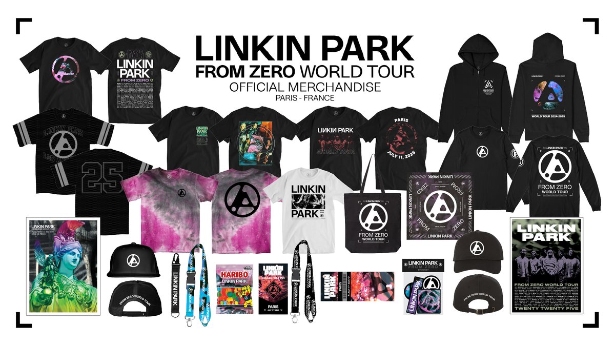 linkinpark's tweet image. Official From Zero World Tour Merchandise available today in Paris at Stade de France.