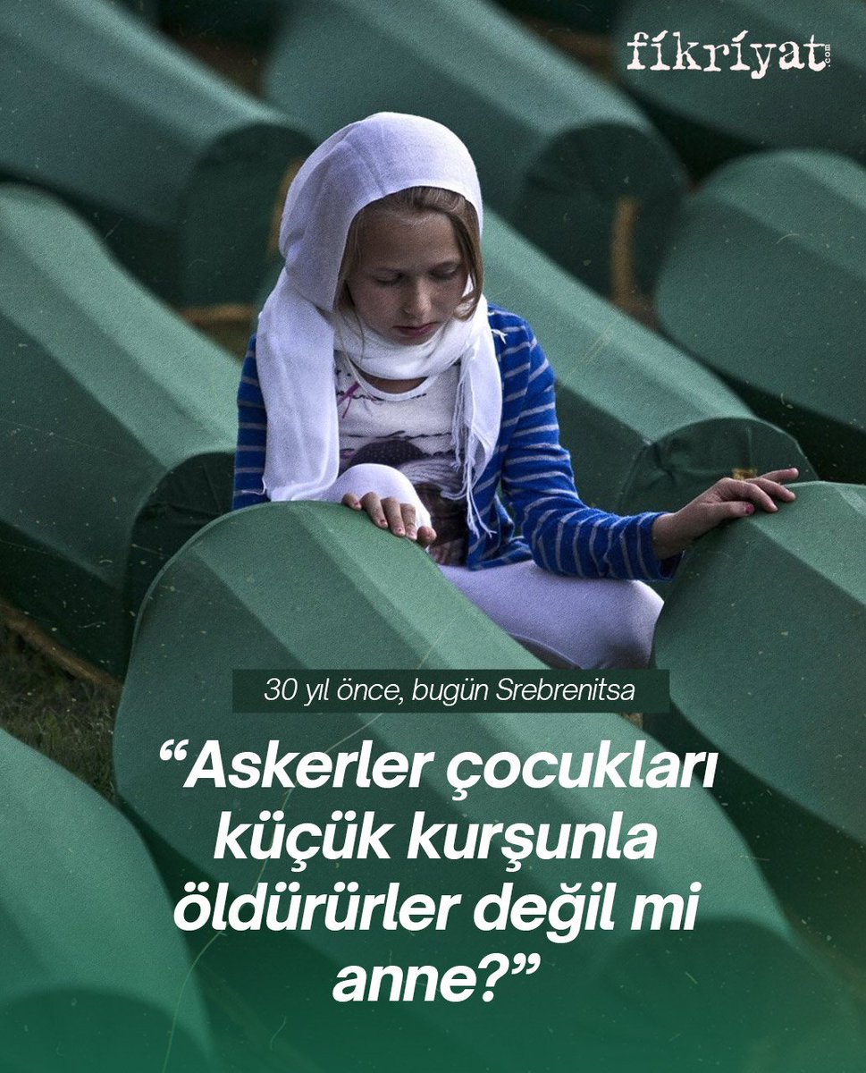 fikriyatcom's tweet photo. Unutmadık. 30 yıl önce, bugün #Srebrenitsa.

Bu bir savaş değil, soykırımdı. https://t.co/EjibGyDwuw
