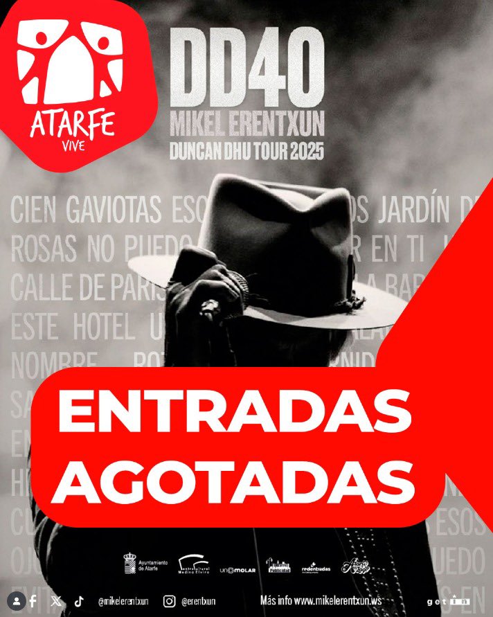 ATARFE .
Hoy tenemos una cita !
Nos vemos ?
#DD40tour2025