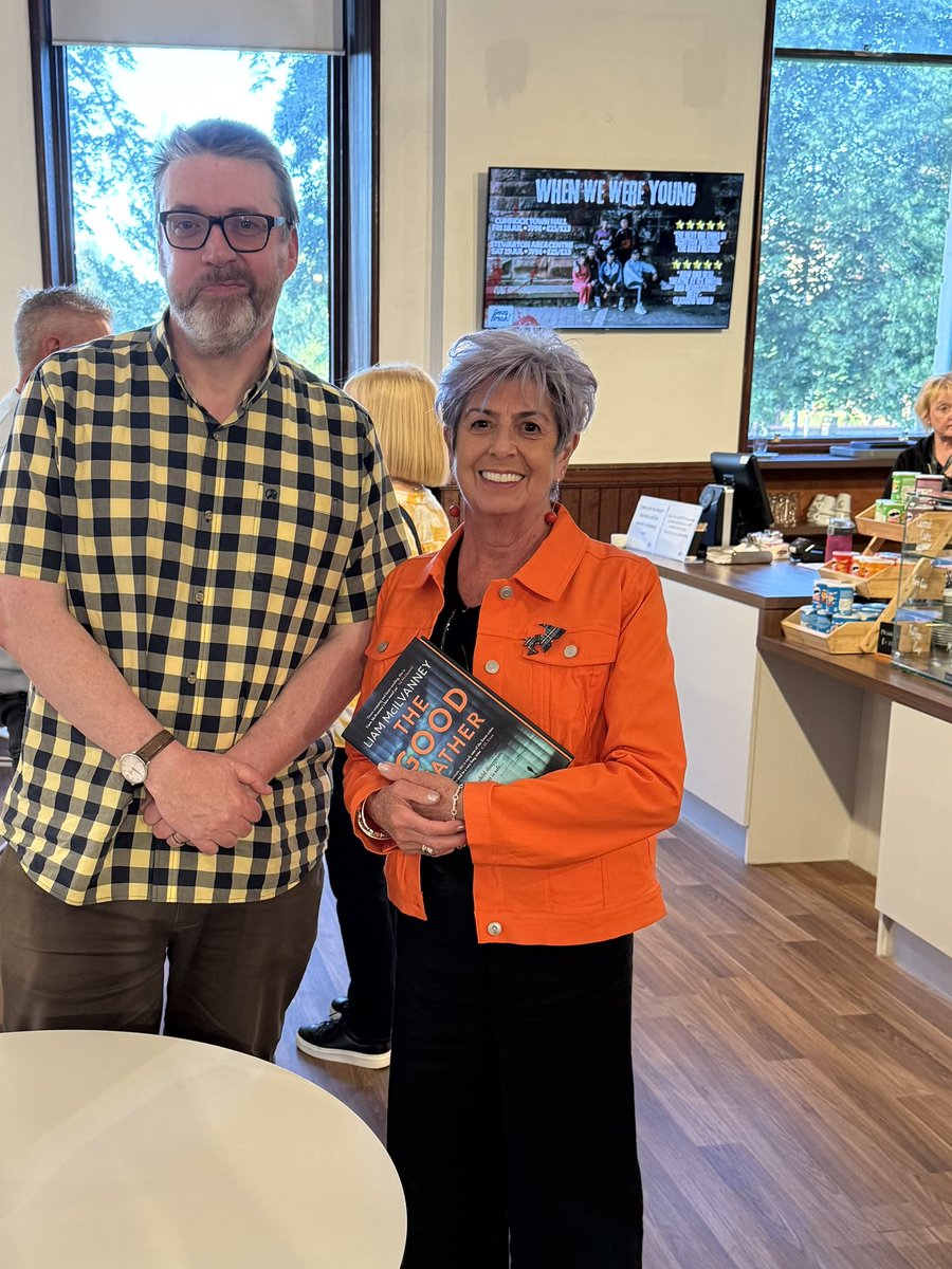 FionaBLees's tweet image. #TheGoodfather has gripped us all! Lots of insights but no spoilers 🫣
An entertaining and illuminating evening with @LiamMcIlvanney in his hometown of #Kilmarnock in the company of @ElizLawson Thanks to @EALeisure for all arrangements
