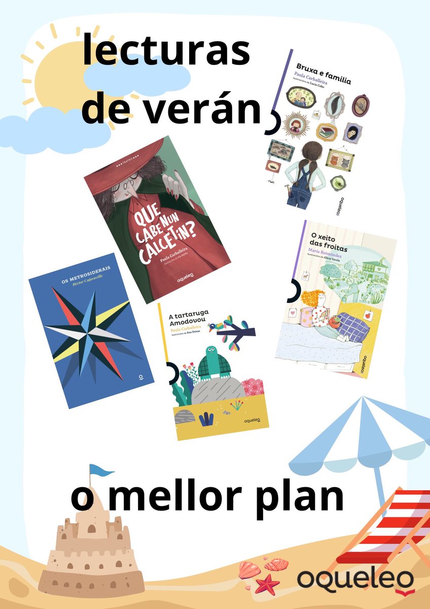Piscina, praia, monte, salón da casa, ludoteca… calquera momento e calquera lugar é bo para LER, porque o ocio pode levarse no peto ou na mochila e non precisa de máis. #LIX #oqueleo #verán #OcioSaudable #AnimaciónLectora