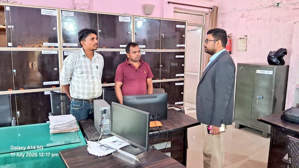 cdoamethi's tweet image. आज दिनांक 11 जुलाई 2025 को खंड विकास अधिकारी कार्यालय-भेटुआ का निरीक्षण किया गया तथा संबंधित अधिकारियों एवं कर्मचारियों को आवश्यक निर्देश भी दिए गए।