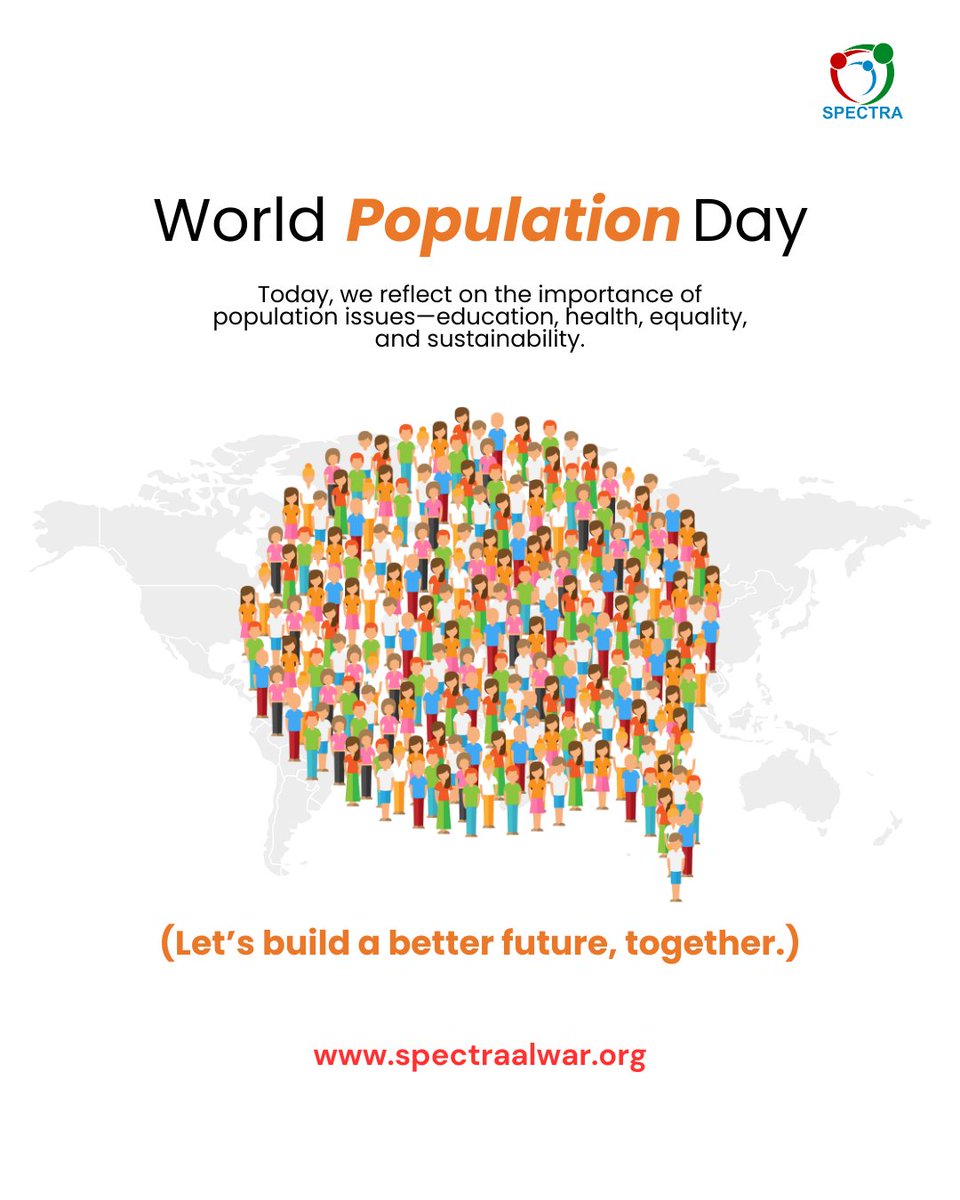 #WorldPopulationDay  
Every number in our population is a life, a voice, a future. At Spectra, we work to ensure that population growth goes hand-in-hand with access to education, healthcare, &amp; equal opportunity for all.
Because a growing world needs growing solutions. 
#SPECTRA