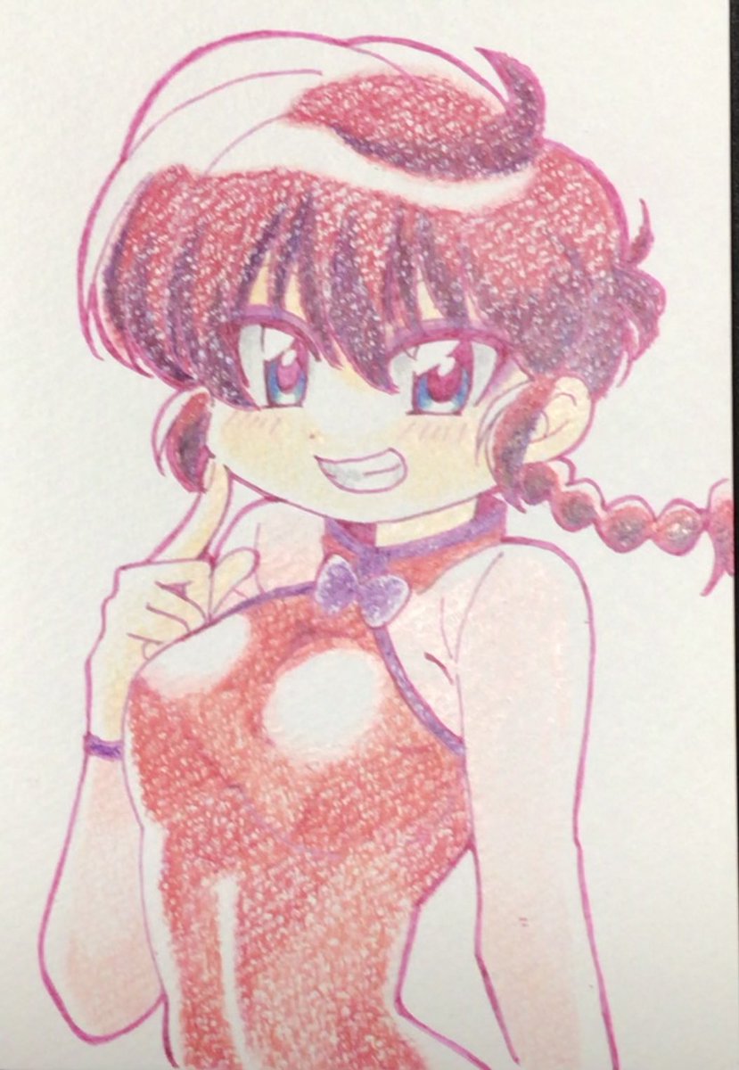 sak4869's tweet image. #これを見た人は何かピンクいものをあげる見た人強制
#らんま
#らんまアニメ
#イラスト
#デジタルイラスト
#アナログイラスト
ピンク色のレオタードのらんまちゃん🤸🩷