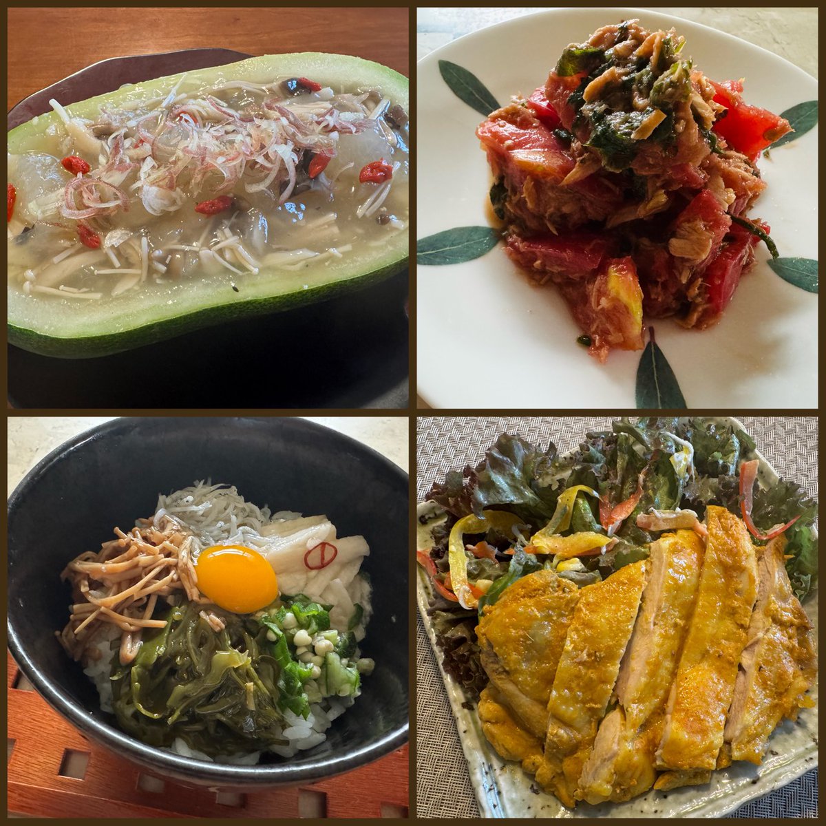 金土オープンします！

『吞み処じゅん子』👘
7月11日(金) 18:00〜22:00
7月12日(土) 18:00〜22:00

🩷冬瓜と5種きのこのスープ煮
🩷ズッキーニとしらすの梅マリネ
🩷無限シソトマト
🩷豚と小松菜の明太炒め
🩷タンドリーチキン
🩷トロタク
🩷 タコとオクラのピリ辛トマト煮
🩷ネバネバ集合ご飯