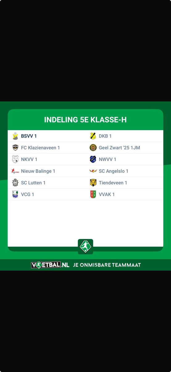 We spelen dit seizoen weer in Drenthe
