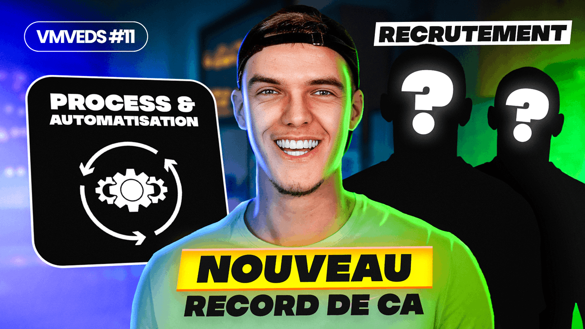 ENCORE un Nouveau RECORD de CA sur le mois de Juin ✅

▶️Bilan du CA sur mes différents business ▶️Nouveau site  
▶️Vente de leads 
▶️Automatisation 
▶️Google Discover 
▶️Recrutement 

Ce sont les sujets de l'épisode 11 de VMVES à découvrir juste en dessous