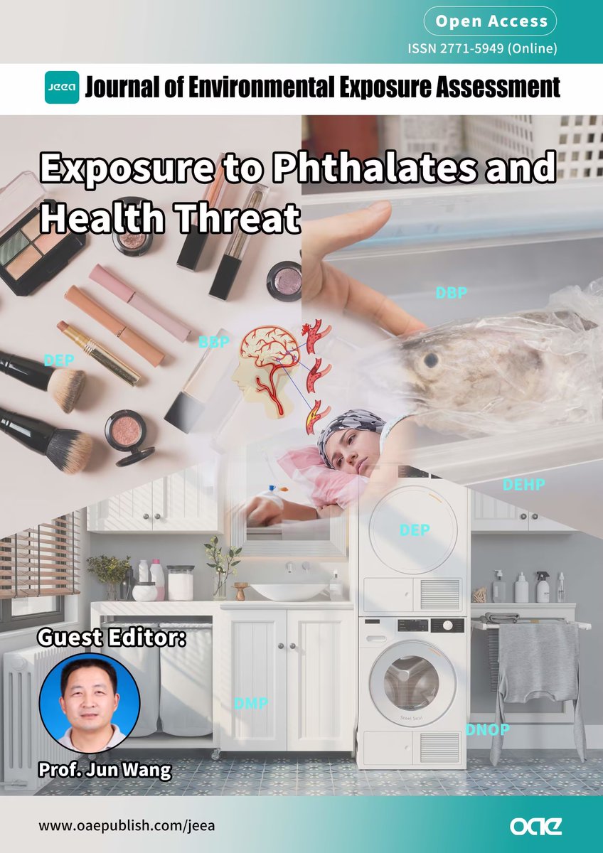 🧪New Special Issue：Exposure to phthalates and Health Threat
🔍oaepublish.com/specials/jeea.…

👤Guest Editor: Prof. Jun Wang(China)
#Phthalates #HealthRisk #Toxins #exposurepathway