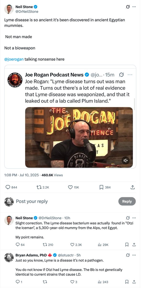 An ID doctor that doesn't seem to understand the difference between a disease and a pathogen.