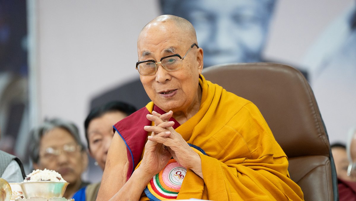 DalaiLama's tweet image. Thank You Message
Dear Brothers and Sisters,
Thank you for your warm greetings on my 90th birthday. I very much appreciate your kind gesture.
The 90th birthday is conventionally considered an important milestone in one’s life. I have dedicated myself to spreading the message…