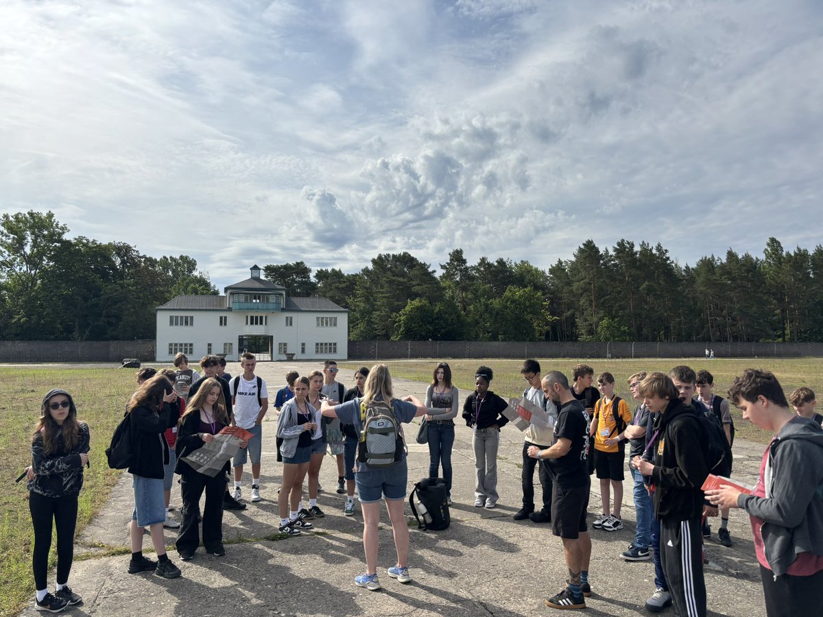 Today we visited Sachsenhausen concentration camp - a sobering reminder of the horrors of the Nazi regime. History must never be forgotten. #Sachsenhausen #NeverForget #HolocaustRemembrance
