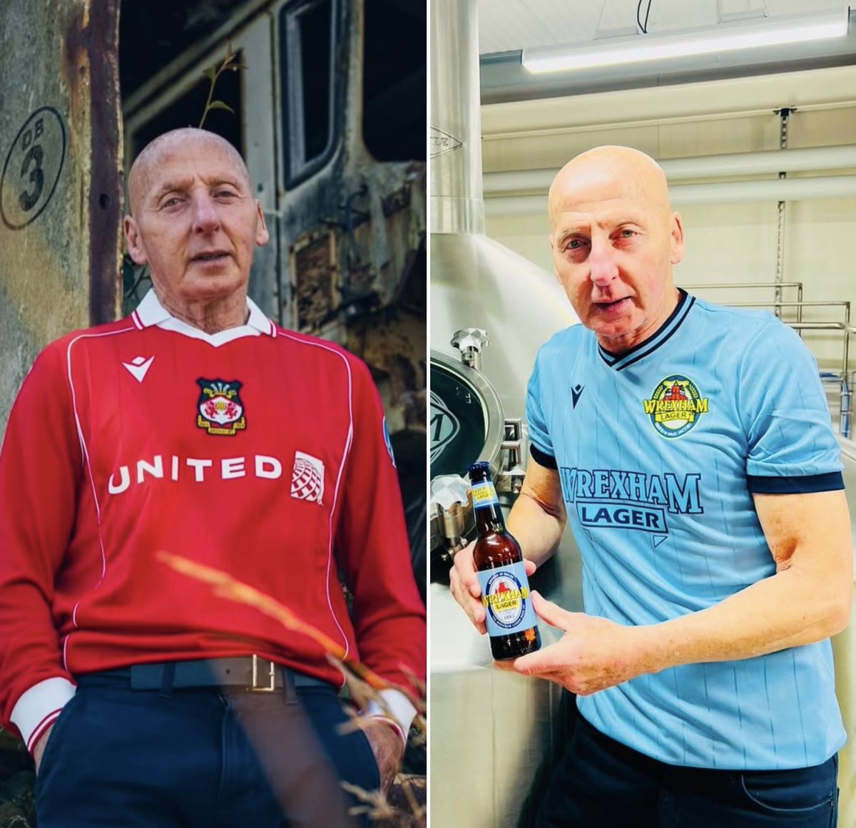 Brilliant to see <a href="/therealMickeyT/">Mickey T</a> all over the launch of the new <a href="/Wrexham_AFC/">Wrexham AFC</a> kit!

When Mickey went out his way to help us, something I was incredibly proud of, a select few called it a disgrace.

History is everything to Wrexham &amp; there’s a lot of history I keep bottled up.